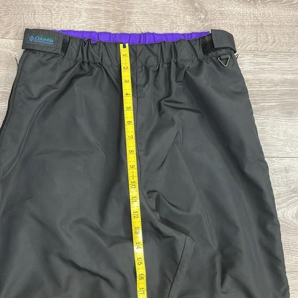Vintage Columbia Sportswear Company Snow Ski Pants Full Side Zip Black L - Picture 8 of 16